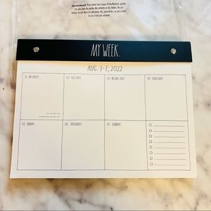 Rae dunn weekly desk calendar